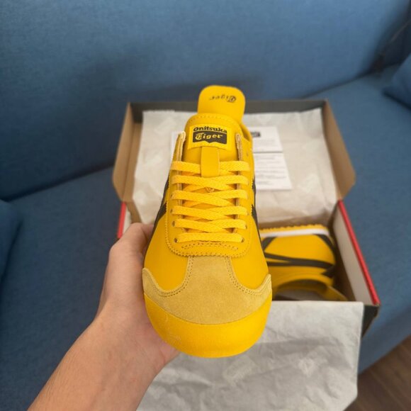 Unisex Onitsuka /Tiger MEXICO 66 YELLOW/BLACK Sneaker Athletic - Picture 2 of 7